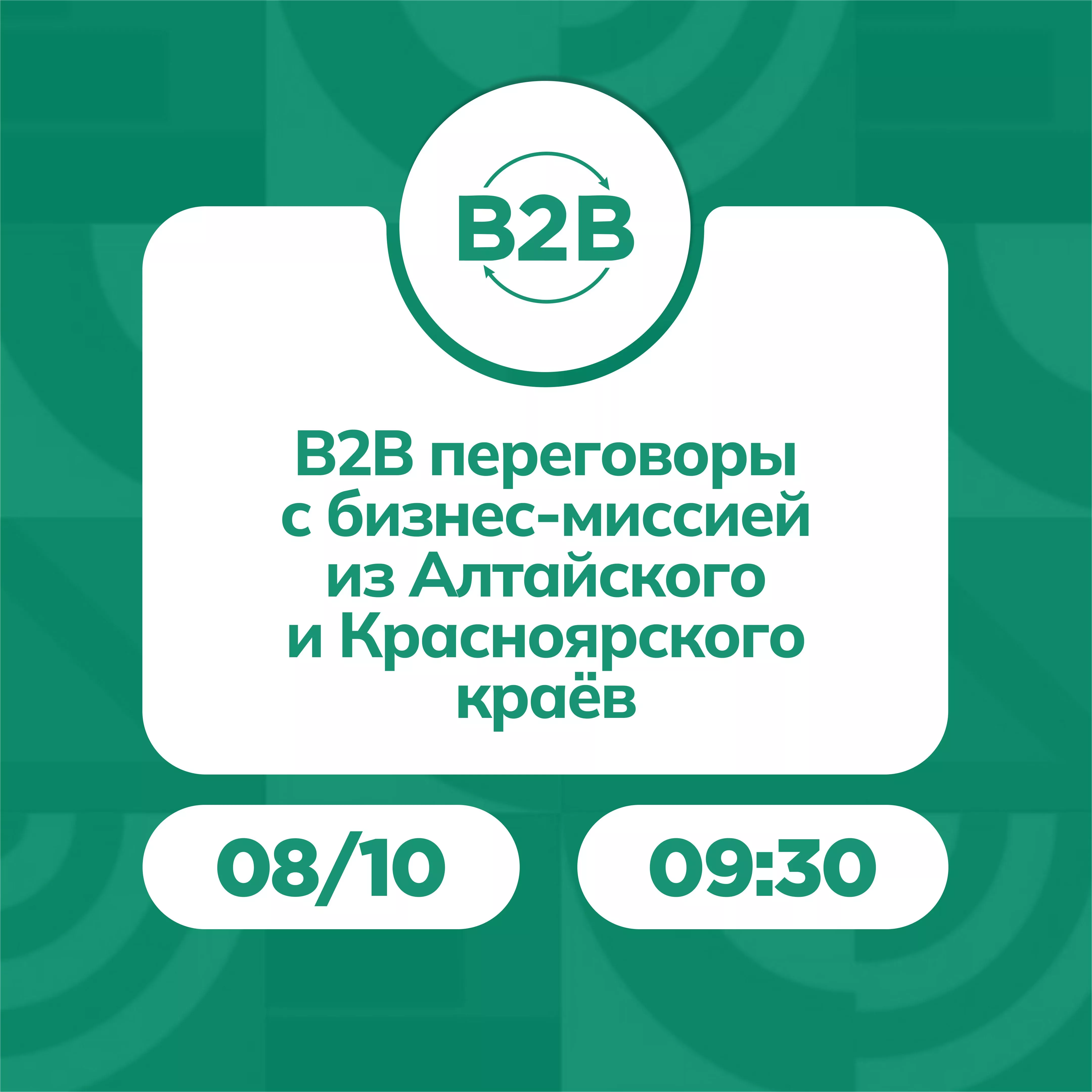 В2В переговоры с бизнес-миссией из Алтайского и Красноярского краёв