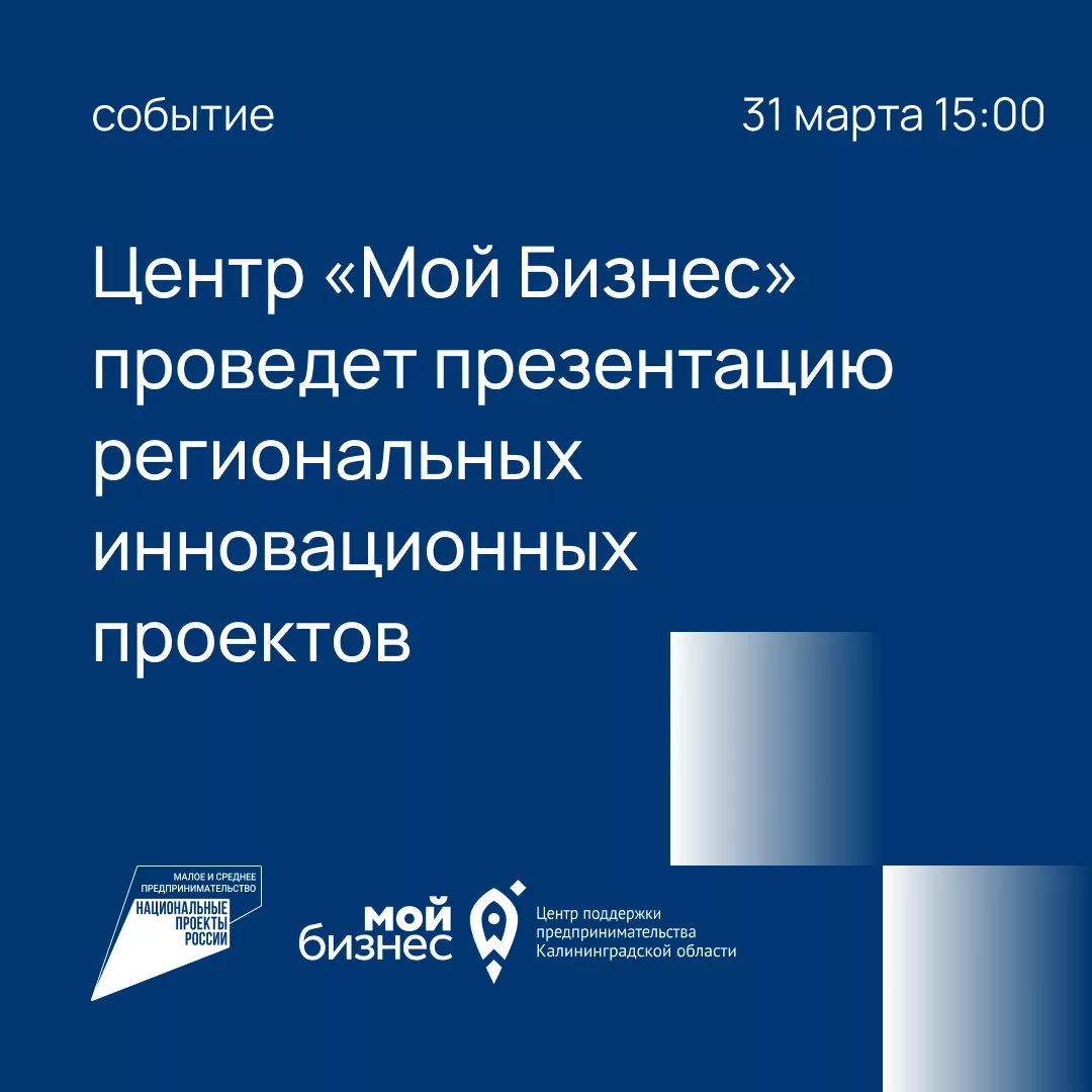 Презентация региональных инновационных проектов