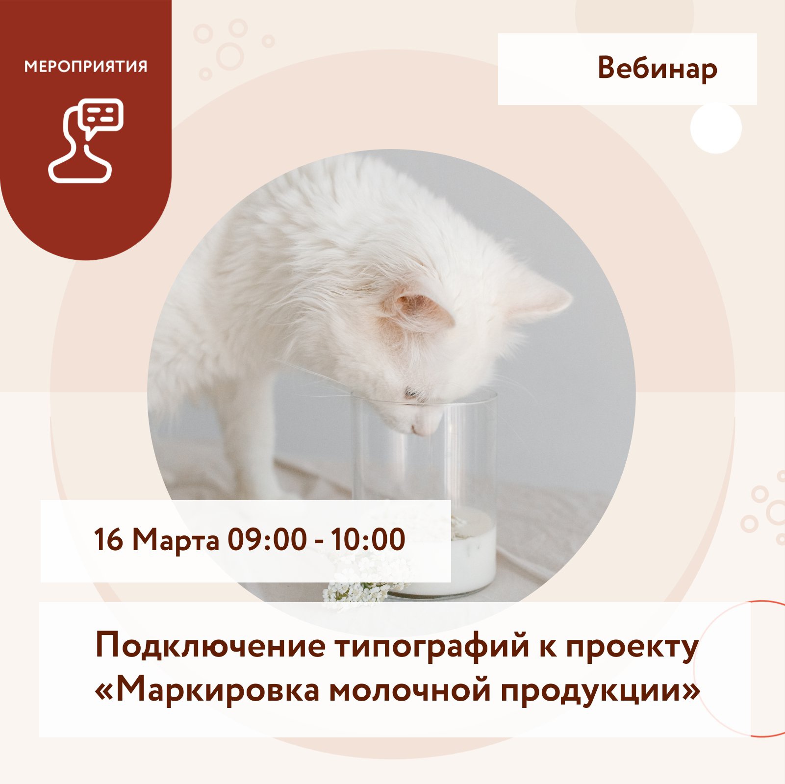 Продукция вебинара. Вебинар маркировка молочной продукции.