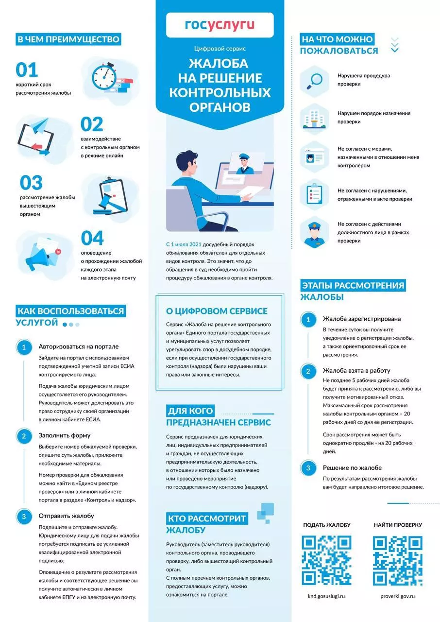 Изменения в процедуре досудебного обжалования решений органов контроля  (надзора)